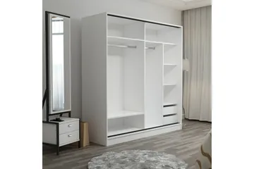 Fruitland Garderob 180 cm - Grå/Brun - Products - Förvaring - Garderober & garderobssystem - Garderobsskåp