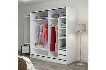 Fruitland Garderob 180 cm - Vit - Products - Förvaring - Garderober & garderobssystem - Garderobsskåp