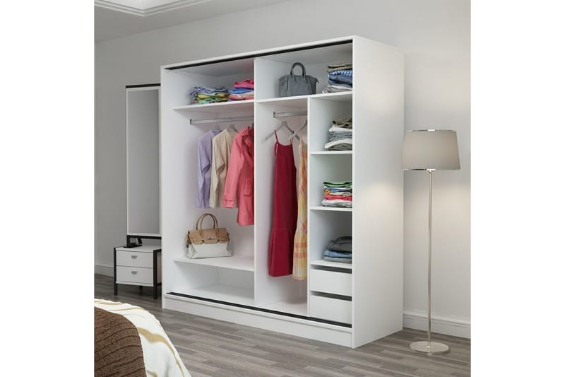 Fruitland Garderob 220 cm - Antracit - Products - Förvaring - Garderober & garderobssystem - Garderobsskåp