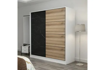 Fruitland Garderob 220 cm - Svart/Brun - Products - Förvaring - Garderober & garderobssystem - Garderobsskåp