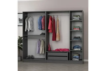 Fruitland Garderob 225 cm - Antracit - Products - Förvaring - Garderober & garderobssystem - Garderobsskåp