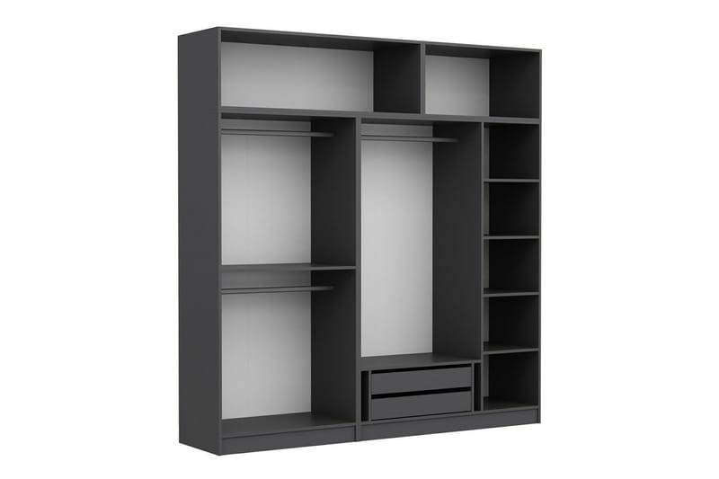 Fruitland Garderob 225 cm - Antracit - Products - Förvaring - Garderober & garderobssystem - Garderobsskåp