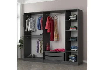 Fruitland Garderob 225 cm - Antracit - Products - Förvaring - Garderober & garderobssystem - Garderobsskåp