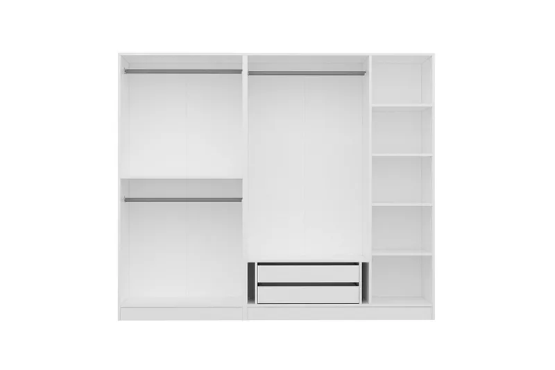 Fruitland Garderob 225 cm - Vit - Products - Förvaring - Garderober & garderobssystem - Garderobsskåp