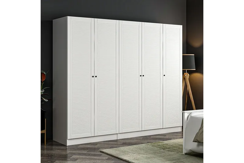 Fruitland Garderob 225 cm - Vit - Products - Förvaring - Garderober & garderobssystem - Garderobsskåp