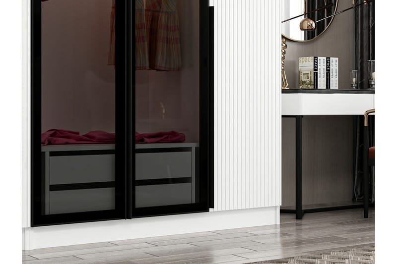 Fruitland Garderob 225 cm - Vit - Products - Förvaring - Garderober & garderobssystem - Garderobsskåp