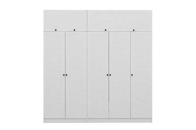 Fruitland Garderob 225 cm - Vit - Products - Förvaring - Garderober & garderobssystem - Garderobsskåp