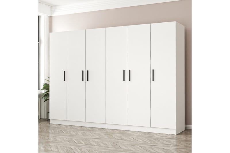 Fruitland Garderob 270 cm - Vit - Products - Förvaring - Garderober & garderobssystem - Garderobsskåp