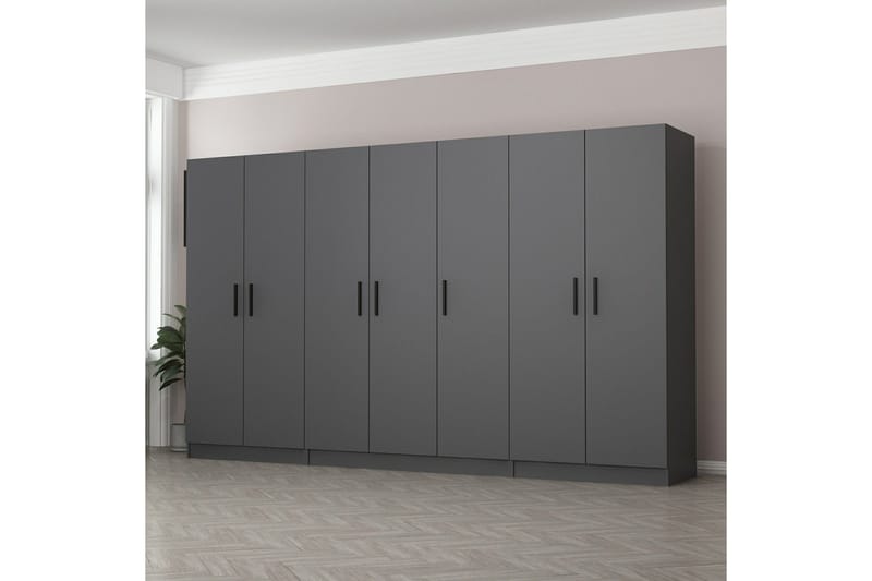 Fruitland Garderob 315 cm, Antracit