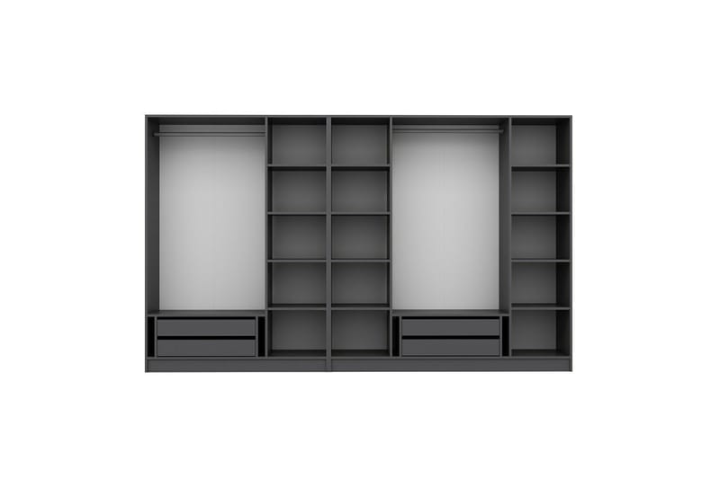 Fruitland Garderob 315 cm - Antracit - Products - Förvaring - Garderober & garderobssystem - Garderobsskåp