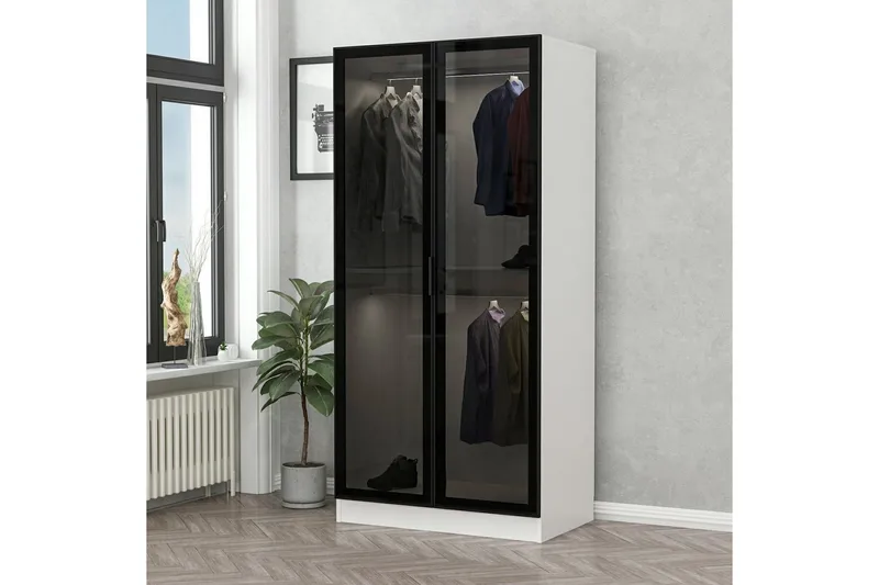 Fruitland Garderob 90 cm, Vit