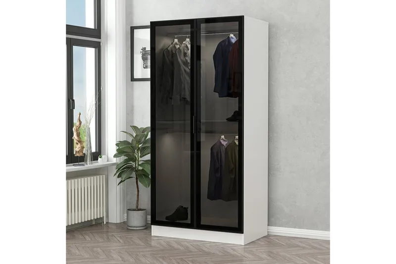 Fruitland Garderob 90 cm, Vit