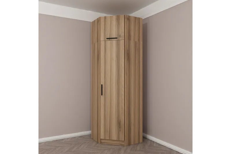 Fruitland Hörngarderob 74 cm - Ek - Products - Förvaring - Garderober & garderobssystem - Hörngarderob