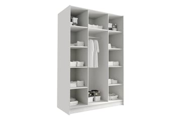 Herrljunga Garderob 150 cm - Vit/Svart - Products - Förvaring - Garderober & garderobssystem - Garderobsskåp