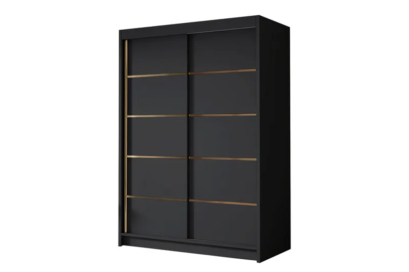 Lungos Garderob 120x200 cm, Svart