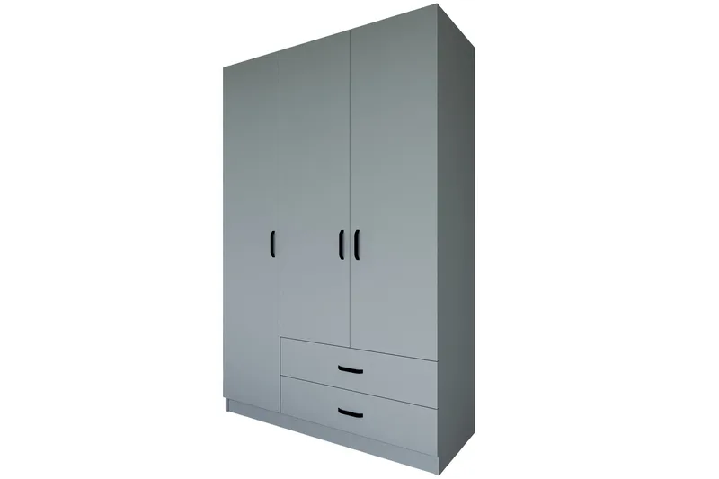 Yaman Garderob 120x181 cm - Grå - Products - Förvaring - Garderober & garderobssystem - Garderobsskåp