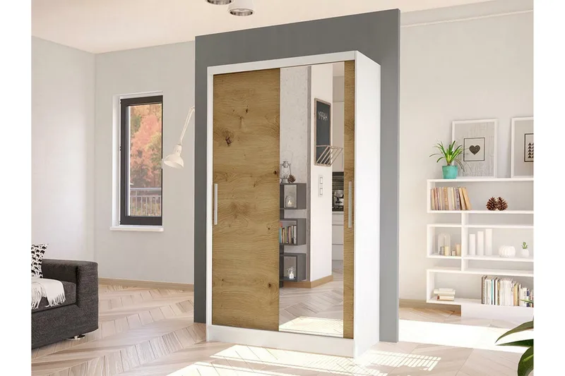 Glenmore Garderob m. Spegel White - Products - Förvaring - Garderober & garderobssystem