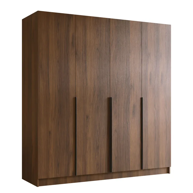 Herrljunga Garderob 200x215 cm - Brun/Svart - Products - Förvaring - Garderober & garderobssystem