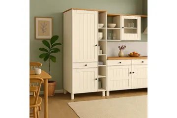 Alby Bokhylla 205x75 cm - Vit - Products - Förvaring - Hylla - Bokhylla