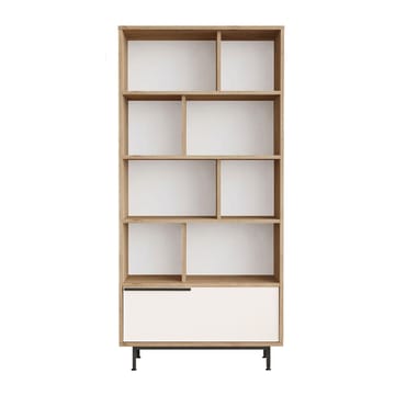 Nilena Bokhylla 83,9x175,6x29,5 cm - Ek och vitt - Products - Förvaring - Hylla - Bokhylla