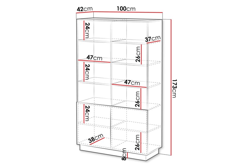 Torvalen Bokhylla 100 cm - Vit - Products - Förvaring - Hylla - Bokhylla