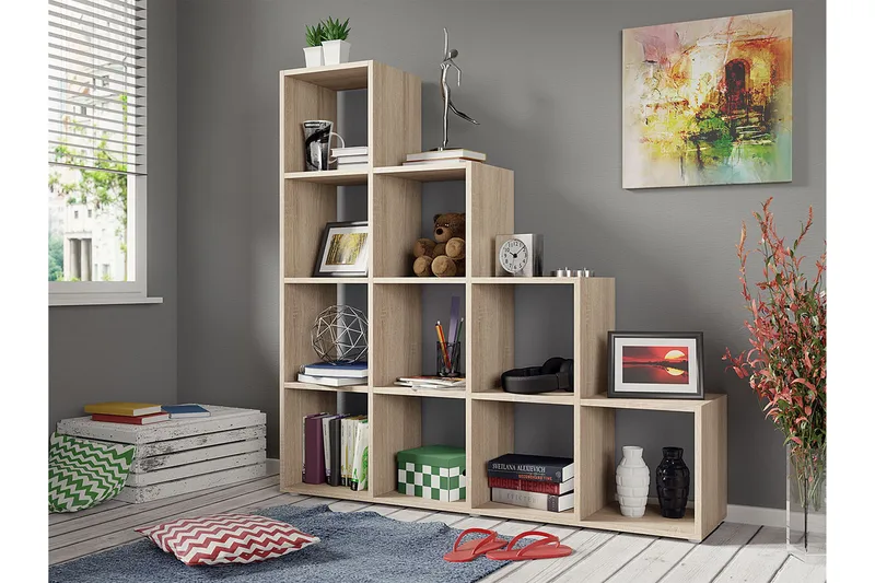 Triorana Bokhylla 139 cm - Beige - Products - Förvaring - Hylla - Bokhylla