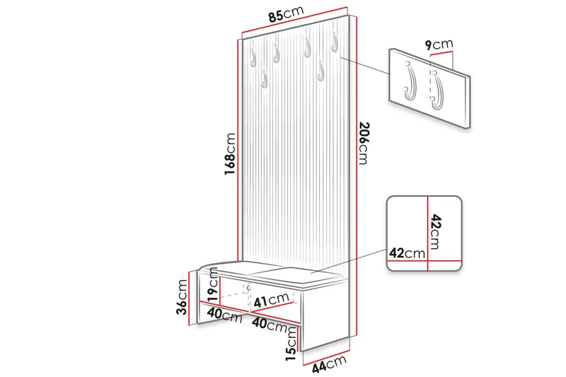 Dunvegan Highboard - Svart - Products - Förvaring - Skåp - Förvaringsskåp