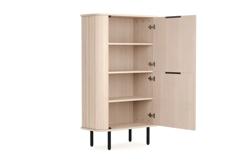 Kopparbo Högskåp Vitlaserad Ek - Ljust vitlaserat ekträ - Products - Förvaring - Skåp - Förvaringsskåp