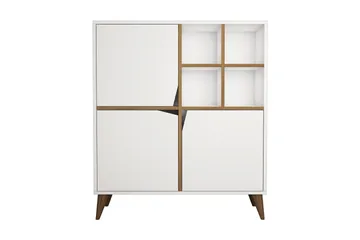 Hovdane Förvaringsskåp 100 cm - Vit/Brun - Products - Förvaring - Skåp - Förvaringsskåp