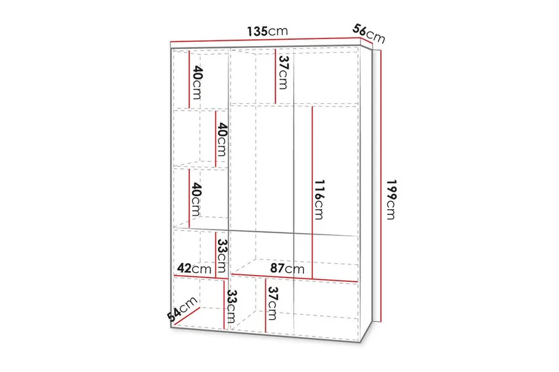 Juniskär Highboard - Vit - Products - Förvaring - Skåp - Förvaringsskåp