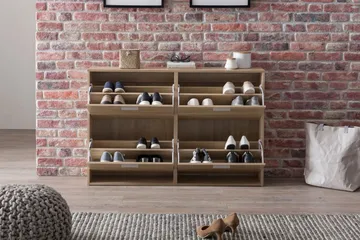 Metia Skoskåp 120x24 cm - Trä/natur - Products - Förvaring - Skåp - Förvaringsskåp