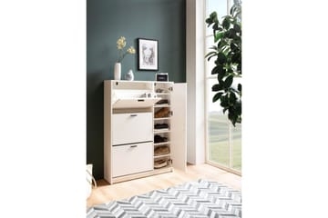 Skoskåp Wohnling med 3 fällbara fack 1 dörr melaminbelagd MDF modern - Products - Förvaring - Skåp - Förvaringsskåp