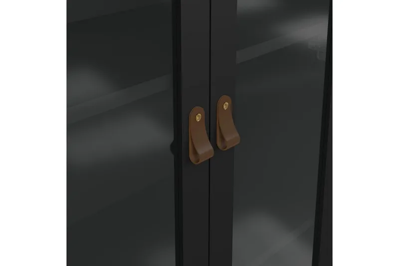 Vallvidera Vitrinskåp 78,05x199 cm - Svart - Products - Förvaring - Skåp - Vitrinskåp