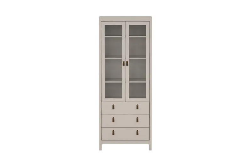 Vallvidera Vitrinskåp 78x199 cm - Beige - Products - Förvaring - Skåp - Vitrinskåp