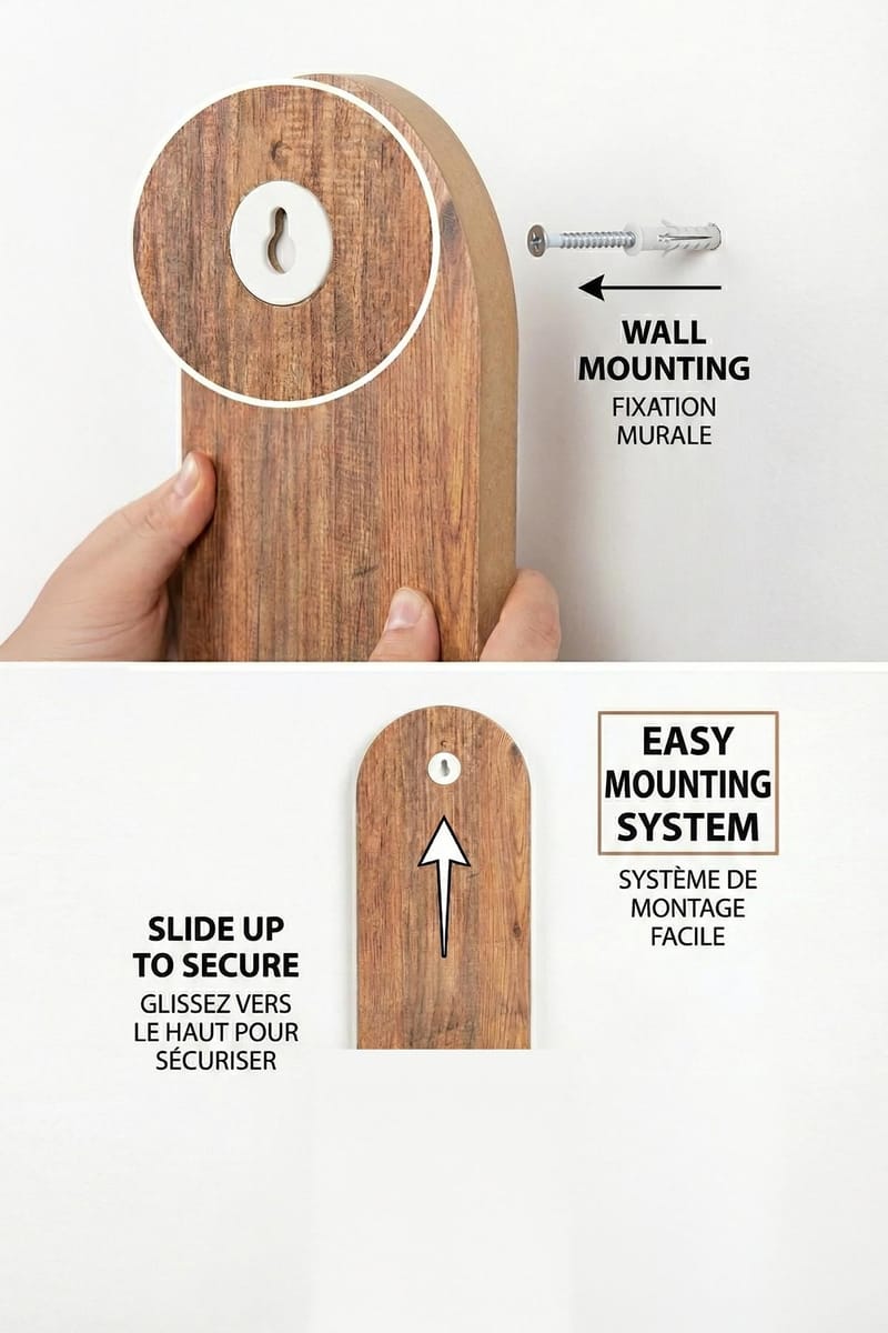 Hasina Vägghylla 26x35x13 cm - Ek - Products - Förvaring - Småförvaring - Väggförvaring