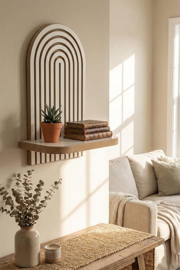 Hasina Vägghylla 26x35x13 cm - Vit - Products - Förvaring - Småförvaring - Väggförvaring