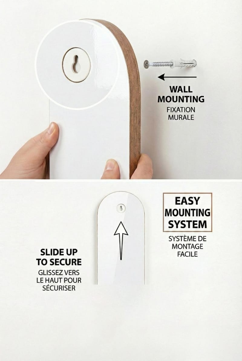 Hasina Vägghylla 26x35x13 cm - Vit - Products - Förvaring - Småförvaring - Väggförvaring