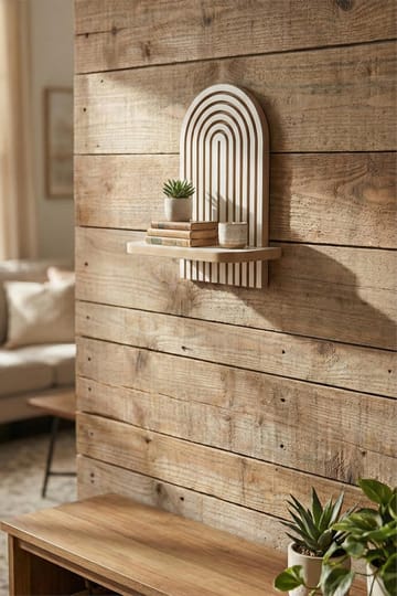 Hasina Vägghylla 26x35x13 cm - Vit - Products - Förvaring - Småförvaring - Väggförvaring