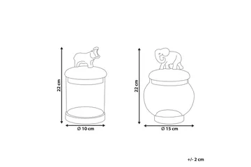 Litet badrumsskåp Laki set om 2 - Products - Förvaring - Småförvaring - Förvaringslåda