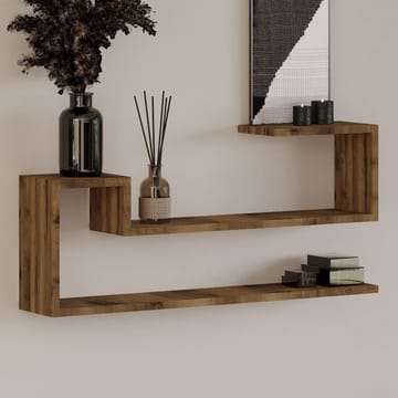 Melto Vägghylla 90x41,2x17 cm - Antik valnöt - Products - Förvaring - Småförvaring - Väggförvaring