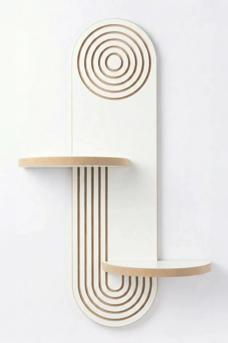 Virlin Vägghylla 26x35x13 cm, Vit