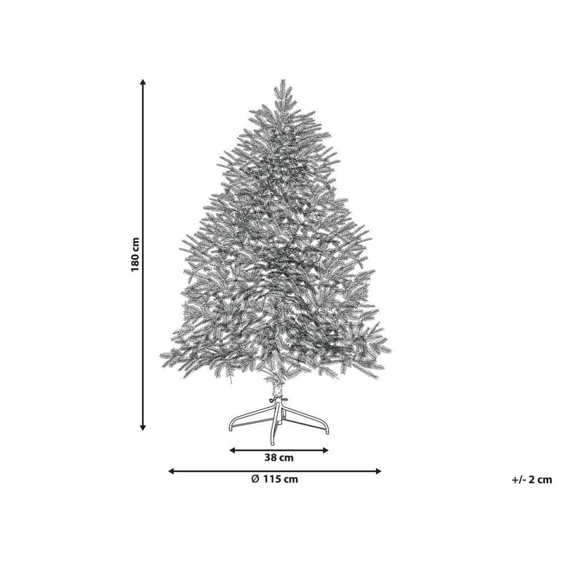 Konstgjord Snöig Julgran Brisco - 115x115x180 cm - Products - Inredning - Dekoration & inredningsdetaljer - Julpynt & juldekoration - Plastgran