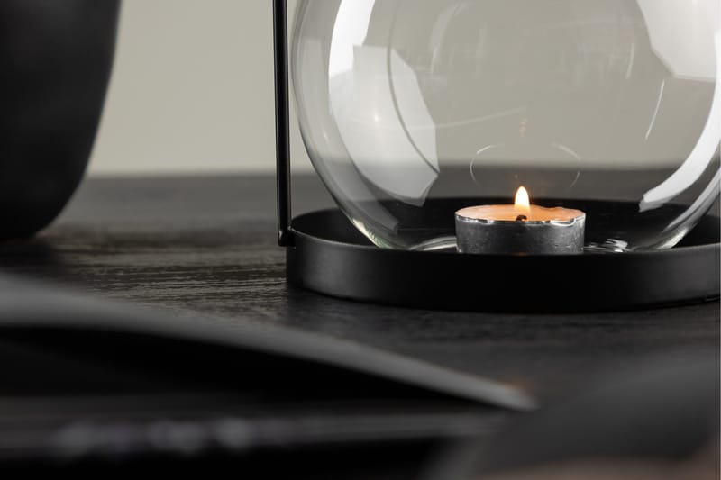 Flora Ljuslykta 14x14 cm - Svart - Products - Inredning - Ljus & dofter - Ljusstakar & ljuslyktor