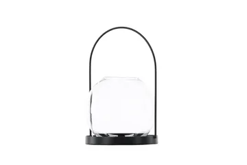 Flora Ljuslykta 14x14 cm - Svart - Products - Inredning - Ljus & dofter - Ljusstakar & ljuslyktor