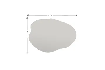 Besso Spegel 60 cm Asymmetrisk - Svart - Products - Inredning - Spegel - Hallspegel