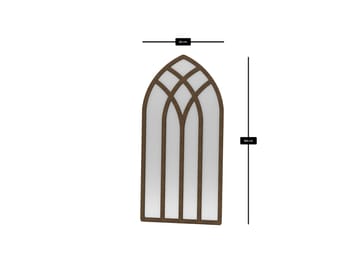 Delvi Golvspegel 90x180 cm - Brun - Products - Inredning - Spegel - Golvspegel