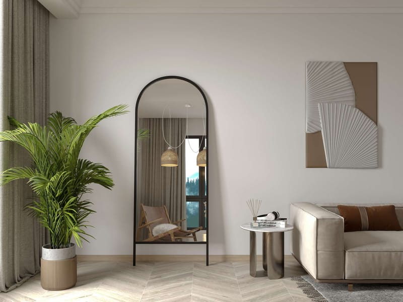 Halor Golvspegel 70x180 cm - Svart - Products - Inredning - Spegel - Golvspegel