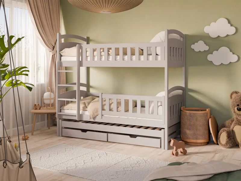 Blankana Våningssäng Två Liggplatser 90x200 cm - Beige - Products - Möbler - Barnmöbler - Barnsäng & juniorsäng - Loftsäng barn