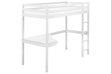 Högsäng med skrivbord Loury - Vit - Products - Möbler - Barnmöbler - Barnsäng & juniorsäng - Loftsäng barn