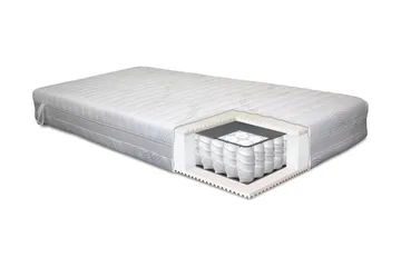 Lowell Resårmadrass 140x200 Fast - Vit - Products - Möbler - Barnmöbler - Barnsäng & juniorsäng - Resårbotten barn & barn madrasser